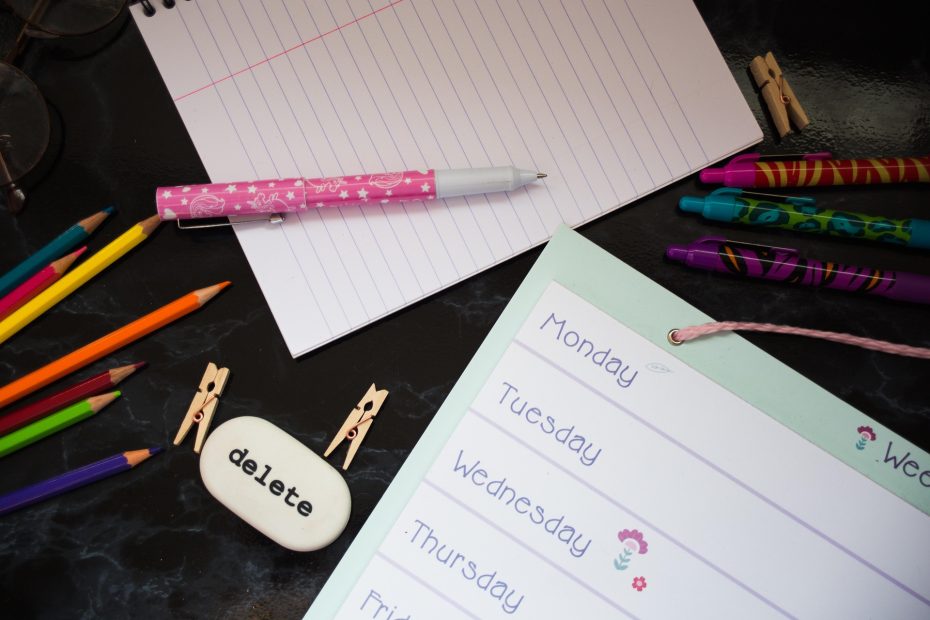 weekly schedule